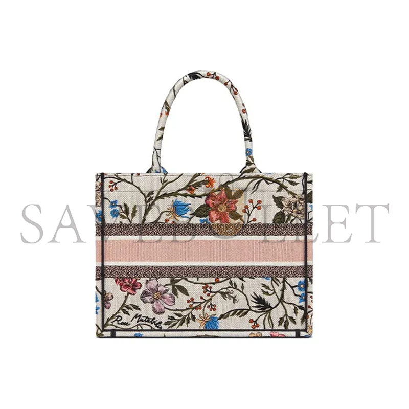 D*or rosa mutabilis book tote m1296zrtn_m918 (36.5*28*17.5cm)